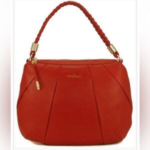 Cole Haan Womens Adele Hobo Shoulder Bag, Velvet Red
Leather